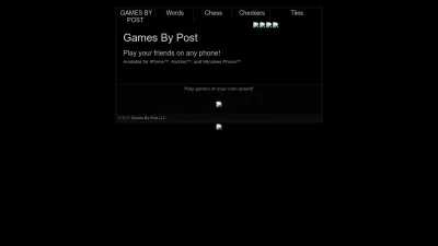 Screenshot preview of gamesbypost.com