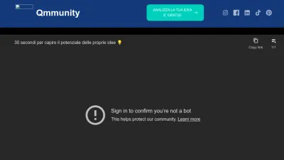 Screenshot preview of qmmunity.it