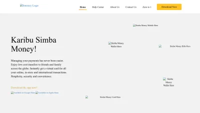 Screenshot preview of simbamoney.co.tz