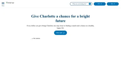 Screenshot of Nmdp.org