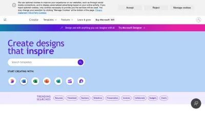 Screenshot preview of create.microsoft.com