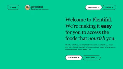 Screenshot preview of plentifulapp.com