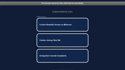 Screenshot preview of bobarnebeck.com