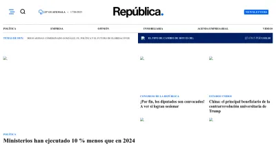Screenshot preview of republica.com
