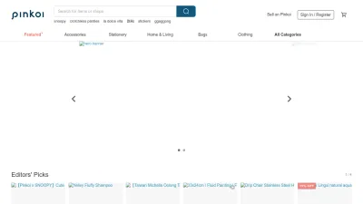 Screenshot of En.pinkoi.com