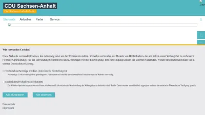 Screenshot preview of cdulsa.de