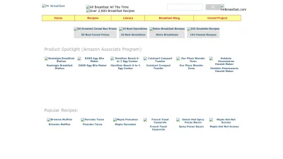 Screenshot preview of mrbreakfast.com