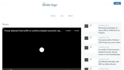 Screenshot preview of voaafrica.com
