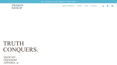 Screenshot preview of awakenwithjp.com