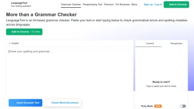 Screenshot preview of languagetool.org
