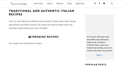 Screenshot preview of yourguardianchef.com