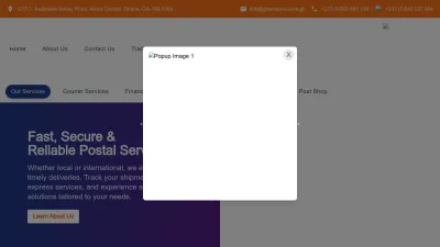 Screenshot preview of ghanapost.com.gh