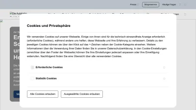 Screenshot preview of autobahn.de