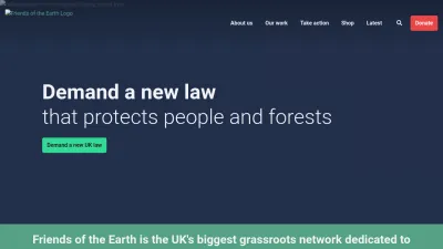 Screenshot preview of friendsoftheearth.uk