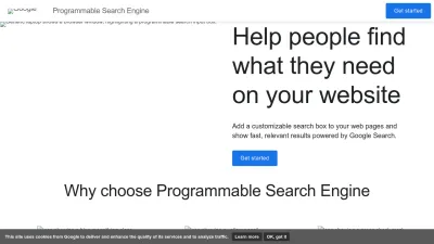 Screenshot of Programmablesearchengine.google.com