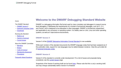 Screenshot preview of dwarfstd.org
