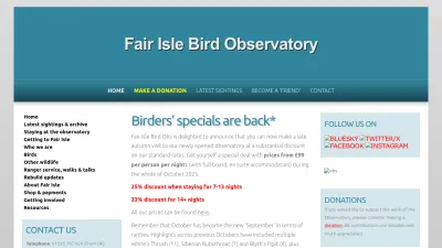 Screenshot preview of fairislebirdobs.co.uk