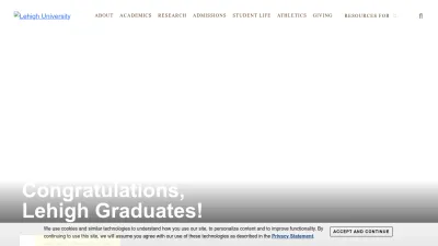 Screenshot preview of www2.lehigh.edu