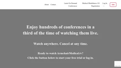 Screenshot preview of armchairmedical.tv