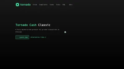 Screenshot preview of tornado.cash