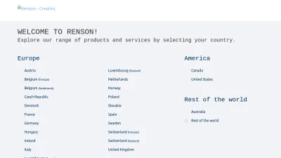 Screenshot of Renson.net
