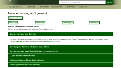 Screenshot preview of baumkunde.de