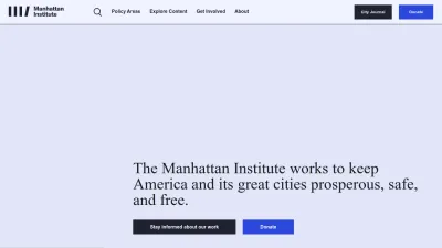 Screenshot of Manhattan.institute