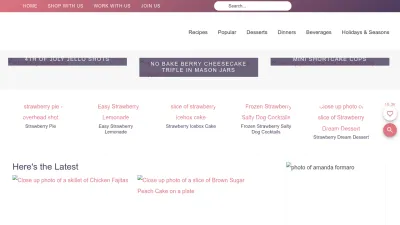 Screenshot preview of amandascookin.com