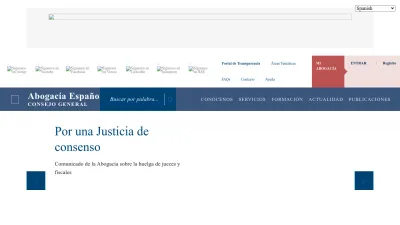 Screenshot preview of abogacia.es