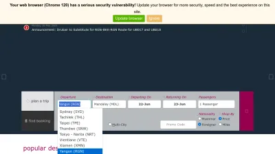 Screenshot preview of flymna.com