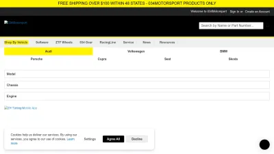 Screenshot preview of 034motorsport.com