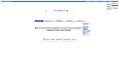 Screenshot preview of aerotransport.org
