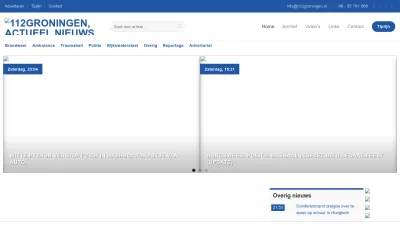 Screenshot preview of 112groningen.nl