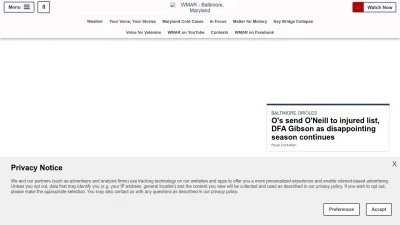 Screenshot of Wmar2news.com