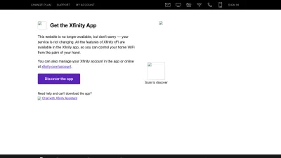 Screenshot preview of internet.xfinity.com