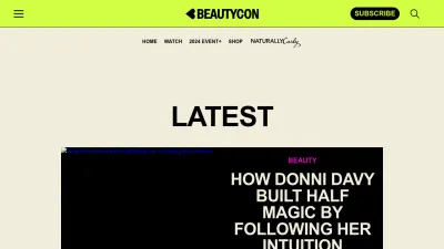 Screenshot of Beautycon.com