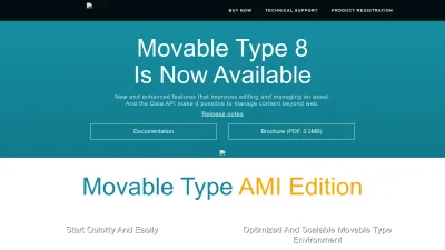 Screenshot of Movabletype.com