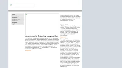 Screenshot preview of cpri.info