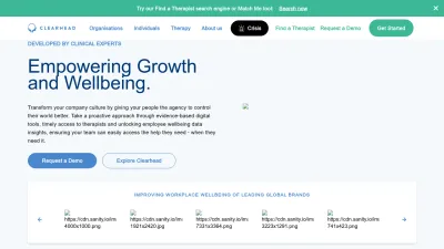 Screenshot preview of myclearhead.com