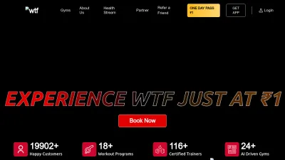 Screenshot preview of wtfgyms.com
