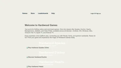 Screenshot preview of hardwoodgames.com