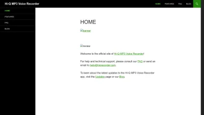 Screenshot preview of hiqrecorder.com
