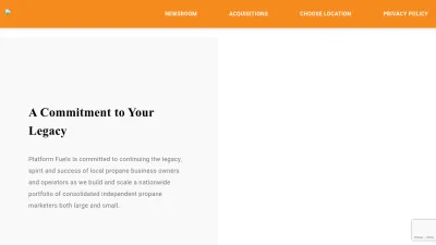 Screenshot preview of platformfuels.com