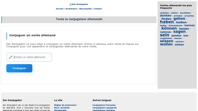 Screenshot preview of derkonjugator.com