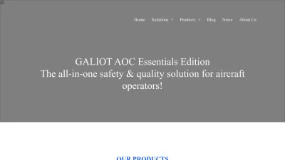 Screenshot preview of galiot.aero