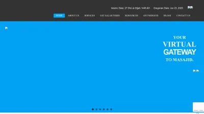 Screenshot preview of allmasajid.com