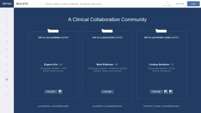 Screenshot preview of orthobullets.com