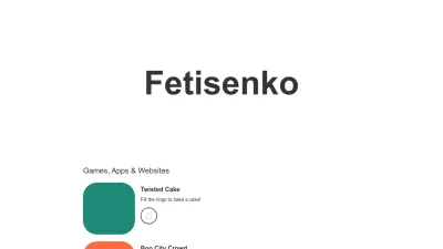 Screenshot preview of fetisenko.com