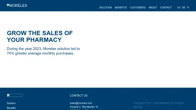 Screenshot preview of morelex.com