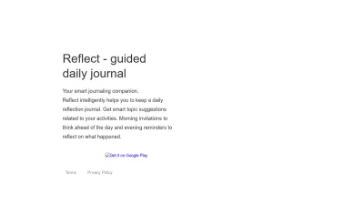 Screenshot preview of reflectjournal.com